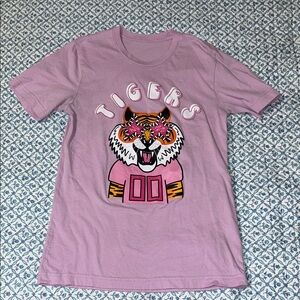 Purple Tiger Graphic T-Shirt